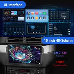 ESSGOO Autoradio 2Din Universeel - Android 15 - Apple Carplay & Android Auto (Draadloos) - 10 Inch QLED HD Touchscreen - 6+128GB - GPS Navigatiesysteem - Bluetooth, WiFi, USB - Achteruitrijcamera — thumbnail 5