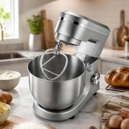 ACEP Kantelbare Keukenrobot - Keukenmachine - Deegmixer - Wit - RVS - 1500W - Mixer - Keukenrobot - Deegmachine - Keukenmixer — thumbnail 5