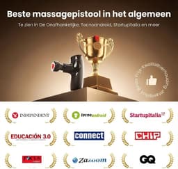 SP® Masage Gun – Mini Massagepistool met Warmtefunctie – Voor Spierherstel en Pijnverlichting – Zwart – 14cm x 9cm x 5cm — thumbnail 4