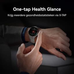 HUAWEI Watch 5 Smartwatch– 46mm Titanium Kast + Saffierglas – X‑TAP Sensor – ECG & SpO2 – AMOLED – Kosmisch Paars — thumbnail 4