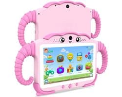 SnelShoppen - Kindertablet 7 inch Android met Wifi, Bluetooth, Ouderlijk Toezicht, Educatieve Software, Quad Core, 32 GB ROM, Touchscreen, Geschikt vo