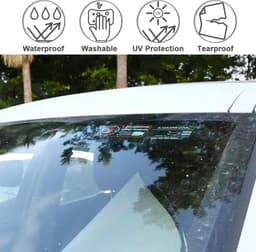 SnelShoppen - 4 x Waarschuwingsstickers voor Dashcam - PVC Auto Buiten Camera Opname Stickers - Verhoog Veiligheid - Universele Maat voor Auto's, Vrac — thumbnail 3