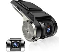 Dashcam voor auto - Zwart - 170° groothoeklens - HD Nachtzicht en G-sensor - Voor Android Autoradio