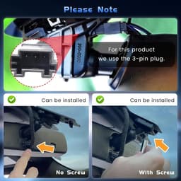 Dashcam voor auto - Zwart - Geschikt voor VW Tiguan 2018-2024 - 4K Ultra HD met WiFi en Parkeermodus - Achteruitkijkspiegelcamera — thumbnail 1