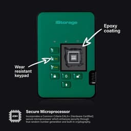Beveiligde Externe Harde Schijf 1TB met PIN-toegang en Hardware Encryptie — thumbnail 3