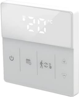 Slimme Thermostaat - Temperatuurregelaar - Thuis Verwarming - App en Stembediening - 8.5 x 8.5 cm - Wit — thumbnail 4