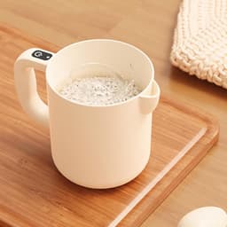 Elektrische Eierklopper - Klopmachine Mixer - Keuken Bakken - Zelfreinigend Ontwerp - 1 Liter Capaciteit - Beige — thumbnail 5