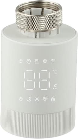 Slimme Thermostaat - Radiatorregelaar - Energie Besparen - App Bediening - 88x54mm - Wit — thumbnail 1
