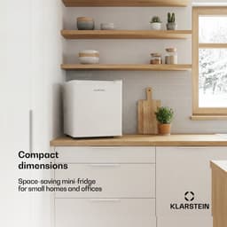 Klarstein Minibar Mini Koelkast voor Kamer, 30 L Mini Koelkast voor Dranken, Snacks & Cosmetica, Kleine , Kleine en Stille Koelkast, Skincare Koelkast voor Kamer & Kantoor 5–15 °C - 23 dB - voor Slaapkamer - Compact Geruisloos — thumbnail 3