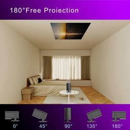 Mini-projector, geschikt voor draagbare buitenfilmprojectoren, slimme projector die compatibel is met smartphones/tv-sticks/laptops/USB/HDMI, voor binnen- en buitengebruik. — thumbnail 3