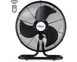Vloerventilator ø45cm 45W met afstandsbediening zwart — afbeelding 1
