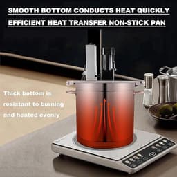 Keukenmixer Automatisch - Roerpan Mixer - Sausen Maken - Dubbellaags Roerbladen - 15 Liter - Zilver — thumbnail 2