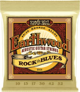 Ernie Ball Earthwood Rock & Blues - Akoestische Gitaarsnaren - 80/20 Bronze - Plain G - 10-13-17-30-42-52 — thumbnail 1