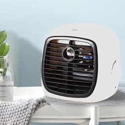 Draagbare Airco - Persoonlijke Cooler - Ruimte Koelen - Stille Werking - 20x18x17.5cm - Wit — thumbnail 2