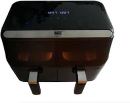 Dubbele Airfryer - Heteluchtfriteuse Dubbel - Gezond Koken - Dubbele Zone Technologie - 85 Liter - Zwart — thumbnail 3