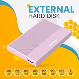 Externe Harde Schijf - Draagbare Opslag - Gegevens Beveiligen - Plug en Play - 320 GB - Roze — thumbnail 2