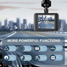 Dash Cam Auto - Autocamera Rijrecorder - Veilig Rijden - 170 Graden Groothoek - 27 Inch Scherm - Zwart — thumbnail 3