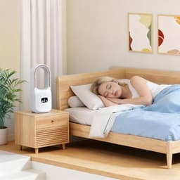Bladeless Ventilator - Tafel Ventilator - Persoonlijke Koeling - 3 Snelheden - 16.8D x 16.9W x 16.8H cm - Meerkleurig — thumbnail 3