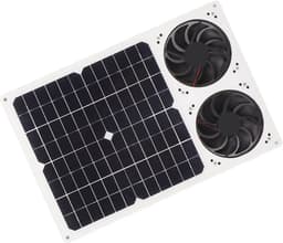 Dubbele Ventilatorkit - Zonneventilatie - Ruimte Koelen - Regendichte Motor - 6 Inch Uitlaat - Zwart — thumbnail 5