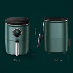 Heteluchtfriteuse - Fritesmachine - Gezond Bakken - Olievrij en Draagbaar - 3.6 Liter - Groen — thumbnail 4