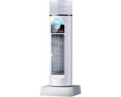 Torenventilator - Stille Vloerventilator - Verkoeling Thuis - Zes Snelheden - 14x14x14 cm - Wit