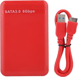 SnelShoppen - 6TB externe harde schijf houten behuizing zwart, wit, rood - snelle data opslag en backup met UASP protocol — thumbnail 4