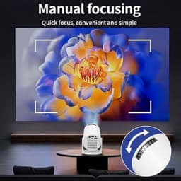 Mini projector met Wi-Fi - 1080P ondersteuning - 270° verstelbaar - ideaal voor thuisgebruik - SnelShoppen — thumbnail 3