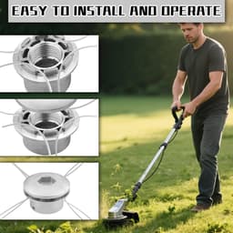 Omgoods - Aluminium Maaikop met Draad voor Grasmaaier 10 m — thumbnail 3