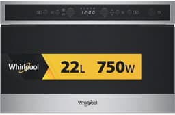 Whirlpool WMN4I4BX Zwart, Roestvrijstaal Grill-magnetron Ingebouwd 22 l 750 W — thumbnail 1