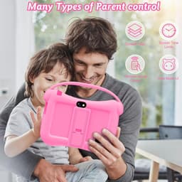 SnelShoppen - Kids Tablet 7 Inch Android voor Kinderen met WiFi, Bluetooth, Ouderlijk Toezicht, Dubbele Camera, 32GB ROM, Voor Kinderen van 3-14 Jaar — thumbnail 5