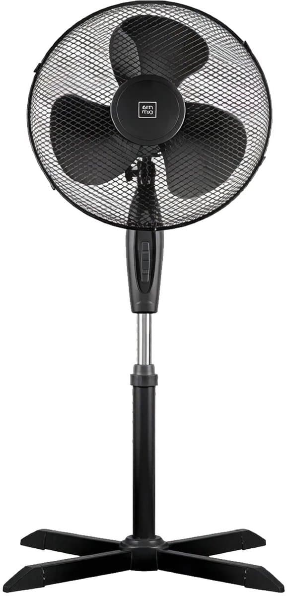 Celestul Vloerventilator – Staande Ventilator met Oscillatie – In Hoogte Verstelbaar – 3 Snelheden – Energiezuinige Motor – Krachtige Koeling – Zwart — afbeelding 1