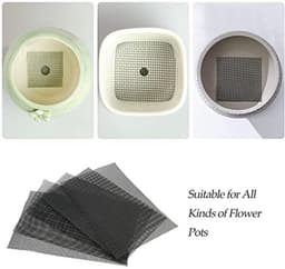 5 stuks bloempotgatgaasmatten, zwart, plastic, bonsaibodemafvoergaas, hekwerk, vierkant, 30x10cm/30x20cm (30 * 20cm) — thumbnail 5