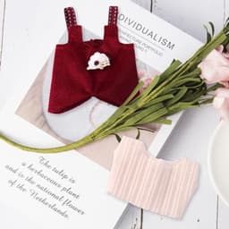 Poppenkledingset, grappige stijlvolle schapen overall-outfitset, leuke praktische accessoires voor poppendisplay — thumbnail 4