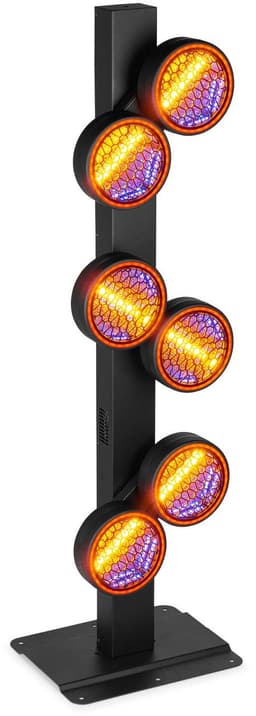 BeamZ RB640 lichteffect - 6x roterende retro blinders met standaard - 6x 40W RGBA LED’s — thumbnail 4