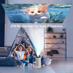 Mini Beamer - Draagbare Projector - 4K Ondersteuning - Wifi 6 en Bluetooth 5.4 - Voor Binnen en Buiten — thumbnail 5