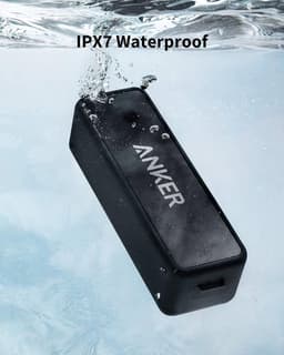 Soundcore 2 Bluetooth-luidspreker by Anker - Fantastisch geluid - Enorme bas met dubbele basdrivers - 24-uurs accu - Verbeterde IPX7 waterbescherming - Draadloze luidspreker voor iPhone en Samsung - Zwart — thumbnail 3
