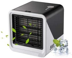 LISM-Draagbare bureauventilator 500 ml, mini draagbare airconditioner, onafhankelijk, stil, drie snelheden, draagbare airconditioner zonder uitlaatgassen, Geschikt voor kantoorwerk of studentenkamers.