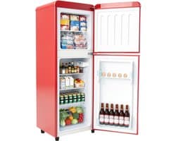 Koelkast 112 liter compact dubbeldeks koel vrieskast voor thuis keuken en kantoor