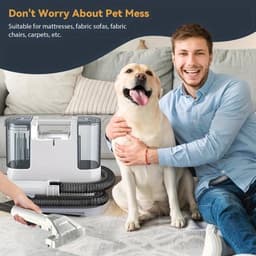 Stofzuiger – Zuigapparaat – Sobezuiger – Tapijtreiniger – Nat- en Droogzuiger – Krachtige 400W Motor – 9kPa Zuigkracht — thumbnail 3