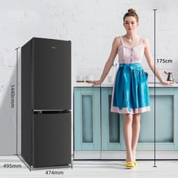 Koel-vriescombinatie 157L – Stil 39 dB – Vrijstaand – 109L Koelen & 48L Vriezen – Energieklasse E — thumbnail 3
