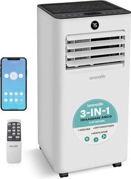 Mobiele Airco - Verplaatsbare Koeler - Ruimte Koelen - Wifi Bediening - 31 m² - Wit — thumbnail 1