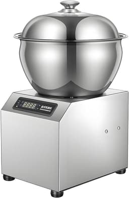 Deegkneedmachine - Keukenmixer - Professioneel Bakken - Bidirectionele Rotatie - 5/8KG Capaciteit - Zilver — thumbnail 1