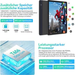 Tablet 10 Inch - 4G LTE met 2 SIM en 1 SD Slot - 1080FHD Scherm - Ideaal voor Werk en Entertainment - SnelShoppen — thumbnail 3
