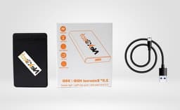 Externe Harde Schijf - USB Drive HDD - Bestanden Opslaan - Plug en Play - 1TB - Zwart — thumbnail 1