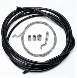 Grasmaaier gaskabel Ø 1,5 mm - inclusief Z-eindstuk en mantel - universele bowdenkabel - complete reparatieset - SnelShoppen — thumbnail 1