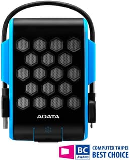 Externe Harde Schijf - Draagbare Opslag - Bestanden Opslaan - IP68 Waterdicht - 1 TB - Zwart Blauw — thumbnail 3