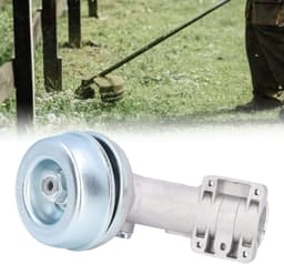 Trimmer Tandwielkop - Grasmaaier Kop - Efficiënt Gras Snijden - Aluminium Legering - 18 x 13 x 9 cm - Grijs — thumbnail 3