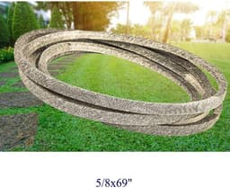 Grasmaaier Aandrijfriem - Vervangriem Maaier - Gazon Onderhouden - Aramide Constructie - 5/8x69 inch - Grijs — thumbnail 3