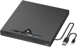 Externe DVD Brander - Dvd-rw Station - Bestanden Archiveren - Slot-in Laadmechanisme - 16 x 15 x 2 cm - Zwart — thumbnail 1