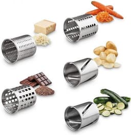 Solis Slice & More 8401 Multifunctionele Groentesnijder en Rasp - RVS Foodprocessor - Hakmolen Elektrisch - Chopper - Zilver — thumbnail 4